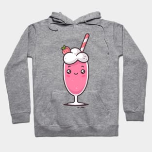 Strawberry Milkshake Kawaii Hoodie